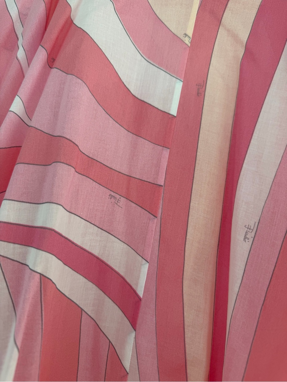 Emilio Pucci Pink Multi-Stripe Maxi Skirt - Picture 2 of 2